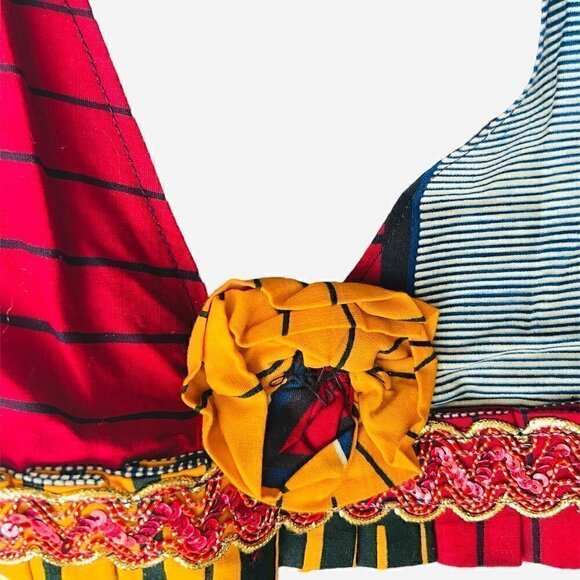 Ankara print Skirt and Blouse Set. size large - Picture 4 of 9